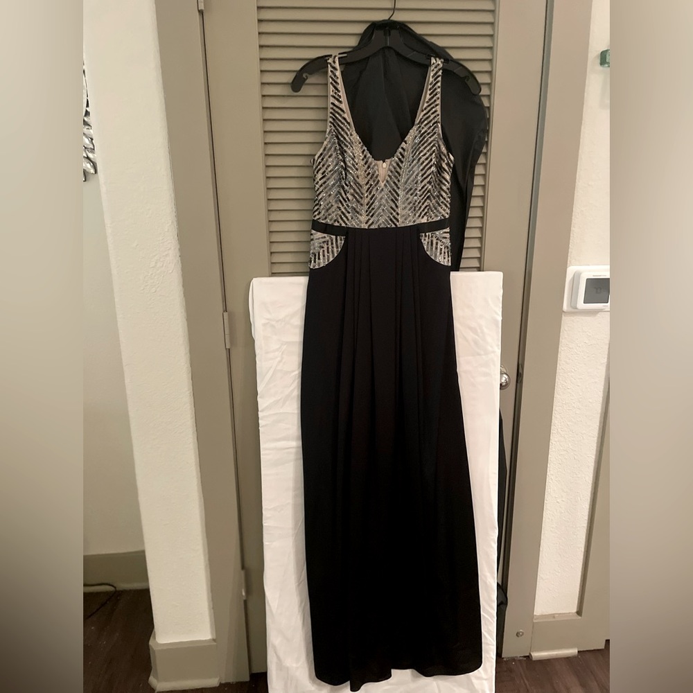 Aiden Mattox black evening gown